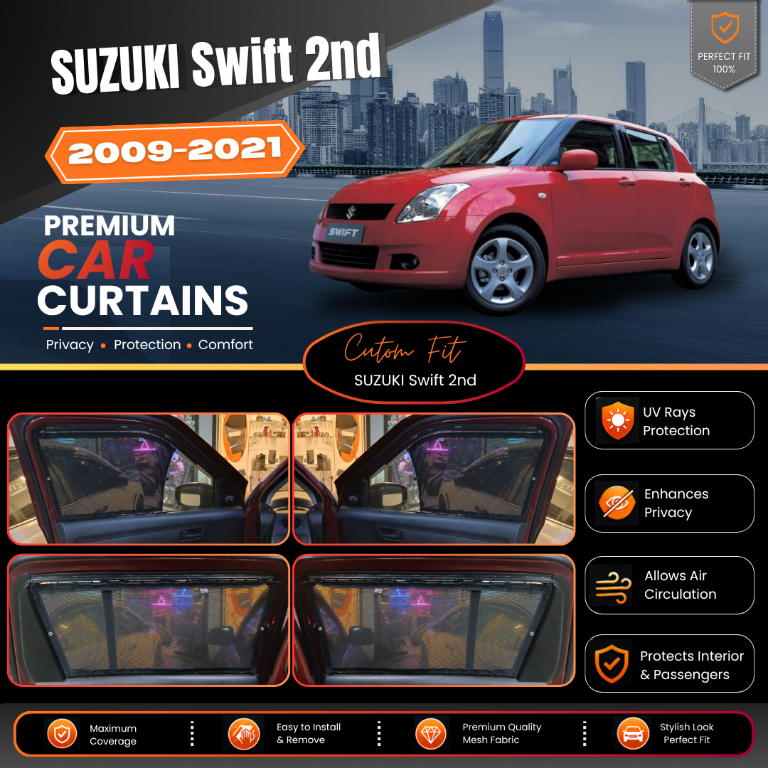 Suzuki Swift 2nd Car Curtains (2009/2021)