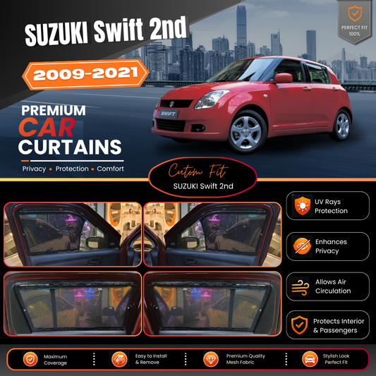 Suzuki Swift 2nd Car Curtains (2009/2021)