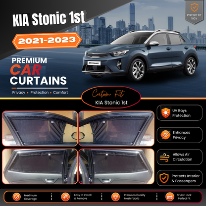 Kia Stonic 1st Car Curtains (2021/2023)