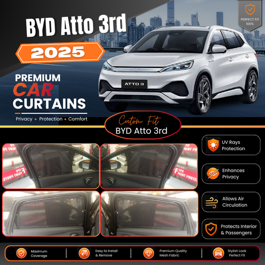 Byd ATTO3 1st 2025 Car Curtains