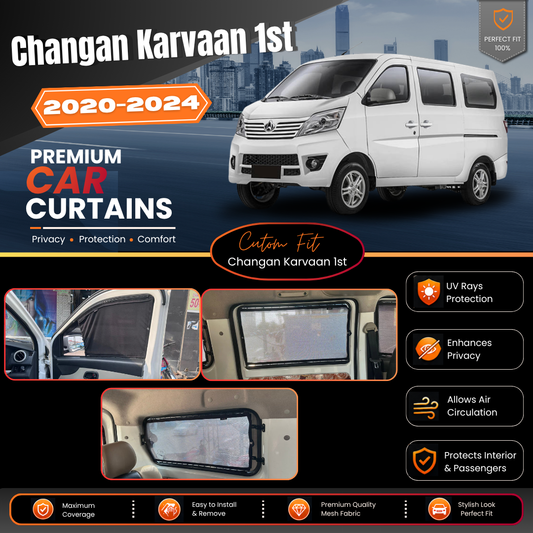 Changan Karwan 1st (2020- 2024) Car Curtains 6 Windows