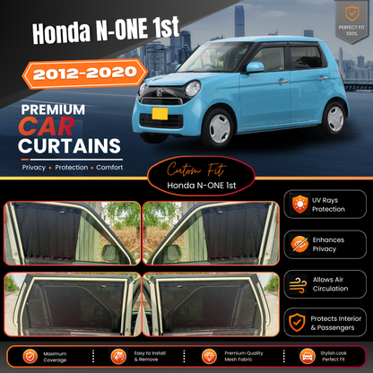 Honda N-One 1st Car Curtains (2012/2020)