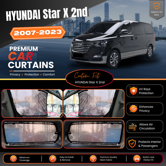 Hyundai Star 2nd X Car Curtains (2007-2023)