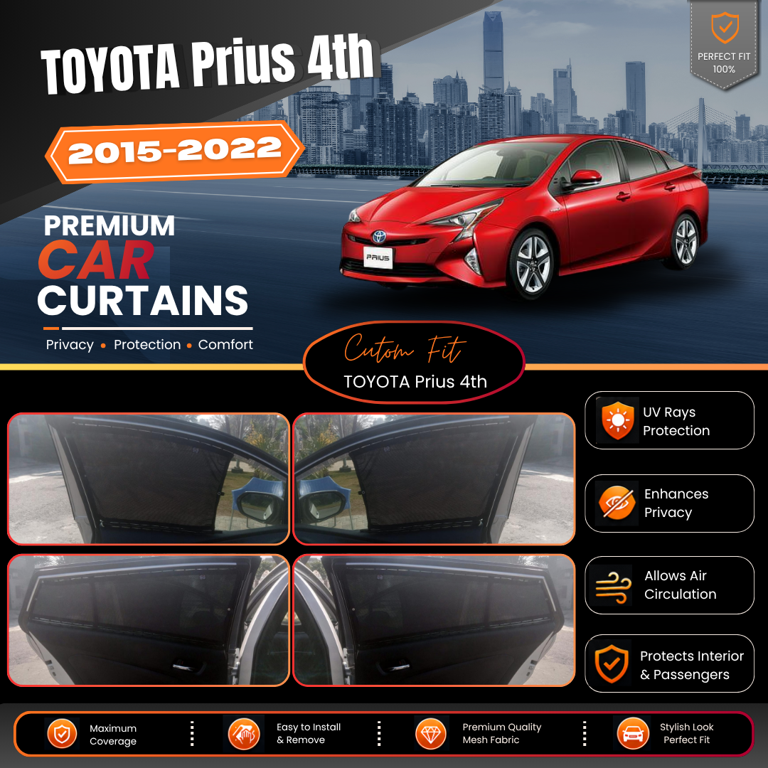 Toyota Prius 4th Car Curtains (2015/2022)