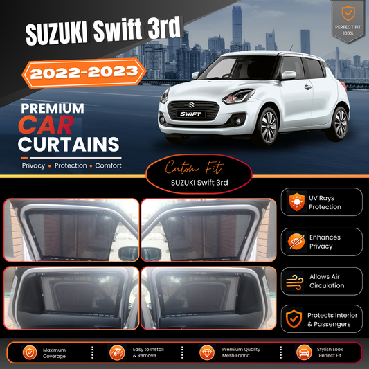 Suzuki Swift 3rd Car Curtains (2022/2026)