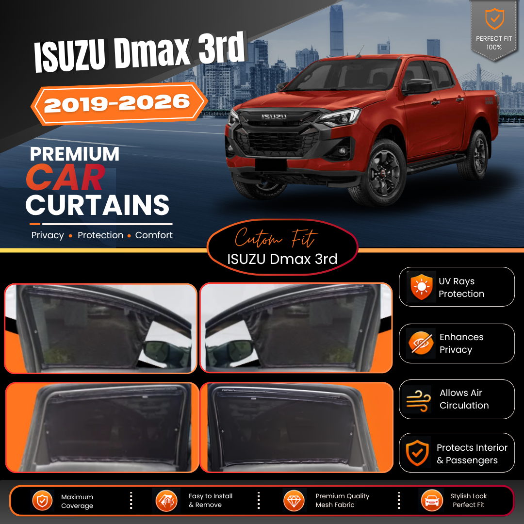 ISUZU Dmax 3rd (2019/2026) Car Curtains