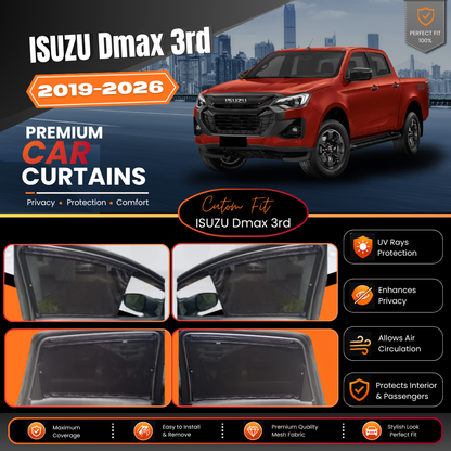 ISUZU Dmax 3rd (2019/2026) Car Curtains