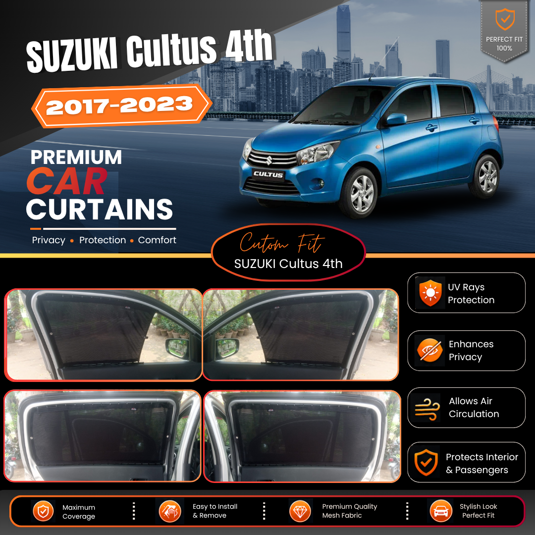 Suzuki Cultus 4th Car Curtains (2017/2023)