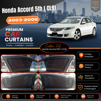 Honda Accord 5th (CL7, CL9) Car Curtains (2003/2008)