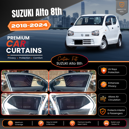 Suzuki Alto 8th Car Curtains (2018/2024)
