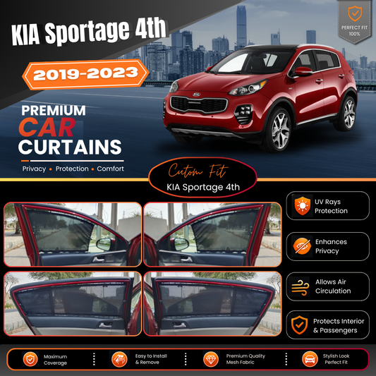 Kia Sportage 4th Car Curtains (2019/2023)