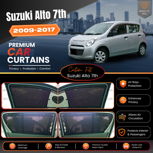Suzuki Alto 7th Car Curtains (2009/2017)