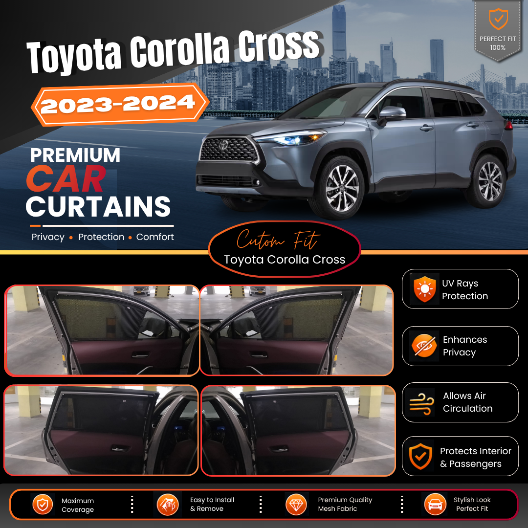 Toyota Corolla Cross 1st Car Curtains (2023/2024)