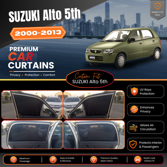 Suzuki Alto 5th Car Curtains (2000/2013)