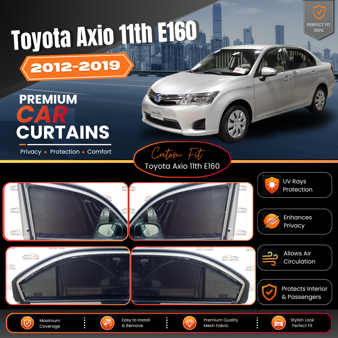 Toyota Axio 11th E160 Car Curtains (2012/2019)