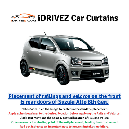 Suzuki Alto 8th Car Curtains (2018/2024)