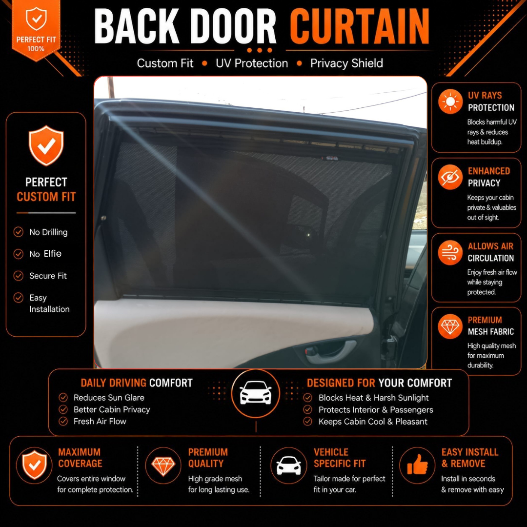 Honda Fit 2nd Car Curtains (2012/2016)