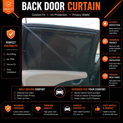 Honda Fit 2nd Car Curtains (2012/2016)