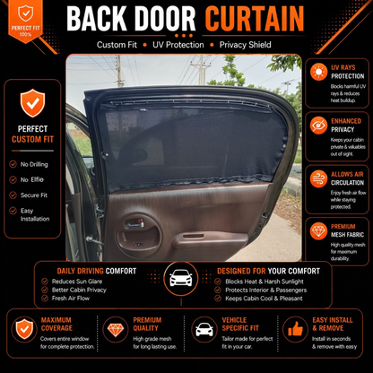 Toyota Passo 2nd Car Curtains (2010/2016)