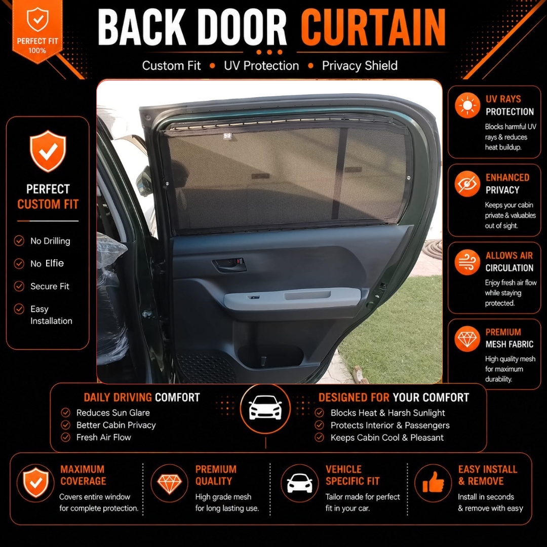 Toyota Passo 3rd Car Curtains (2017/2023)