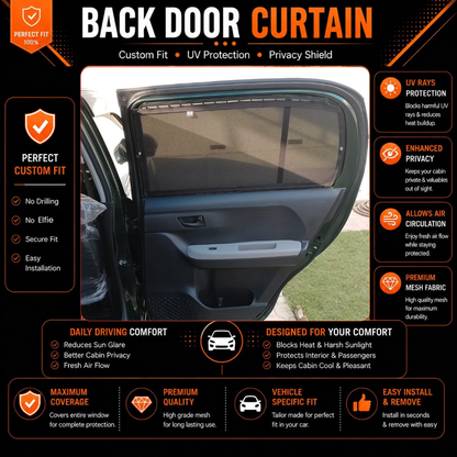 Toyota Passo 3rd Car Curtains (2017/2023)
