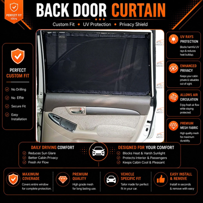 Toyota Prado J120 3rd Car Curtains (2002/2009)