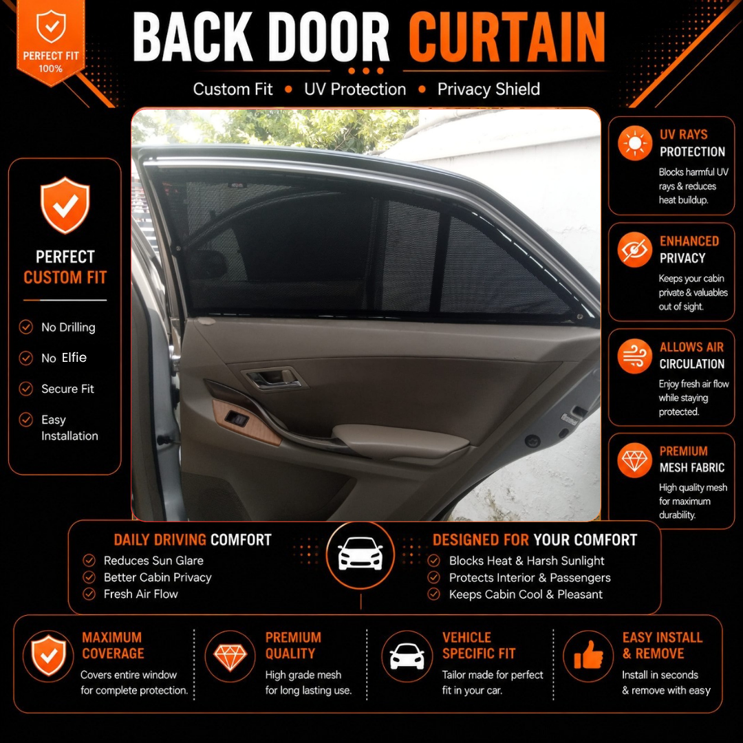 Toyota Premio 2nd Car Curtains (2009/2015)