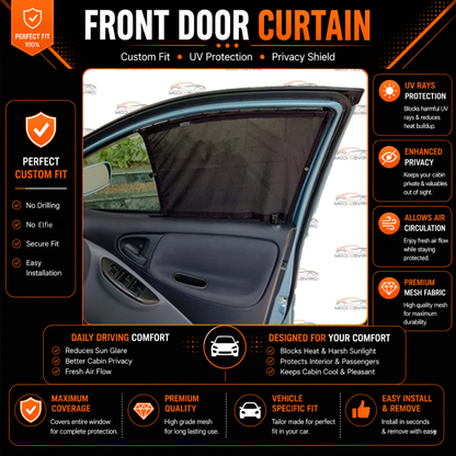 Toyota Vitz 1st Car Curtains (1999/2006)