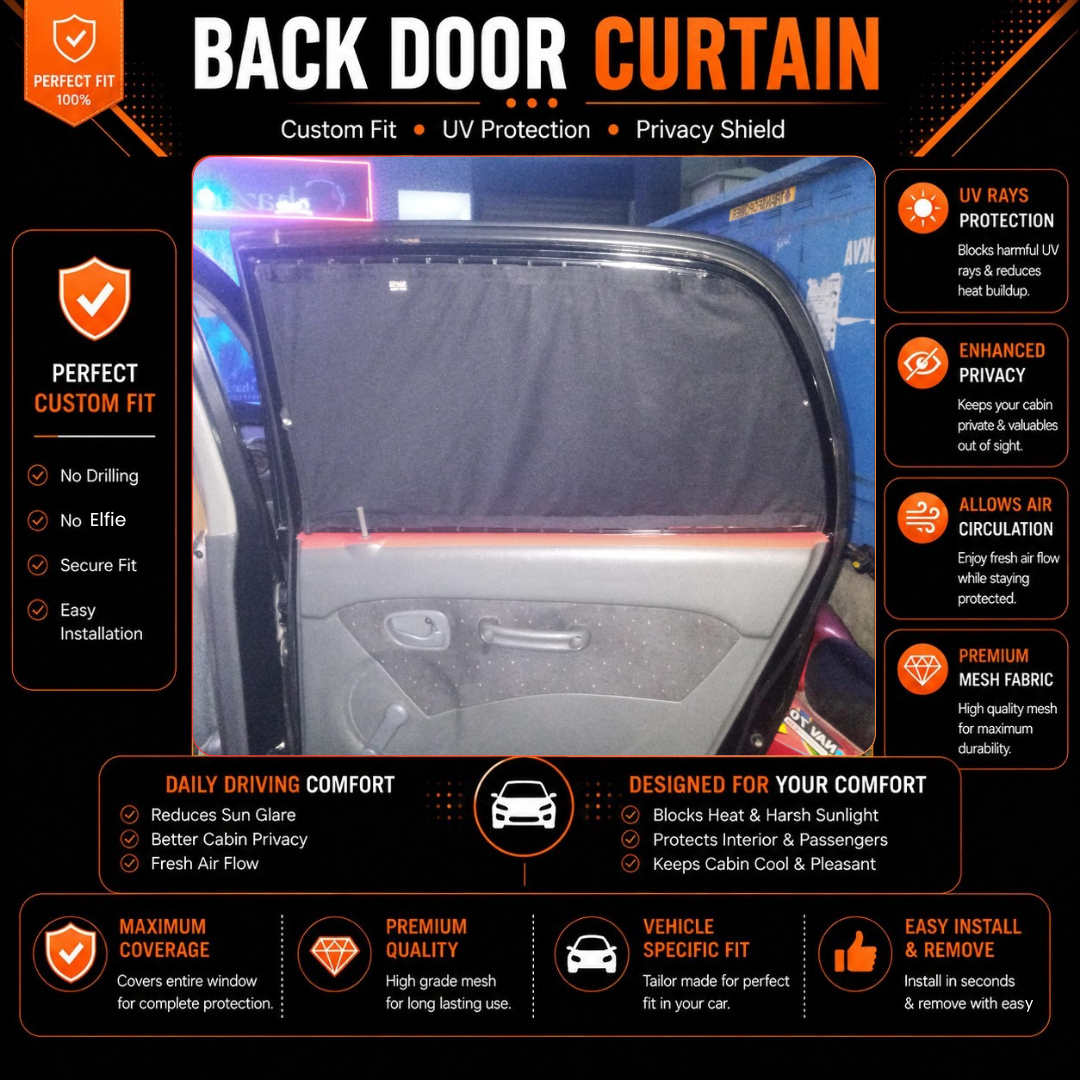 Daihatsu Cuore L500 Car Curtains (2000-2012)