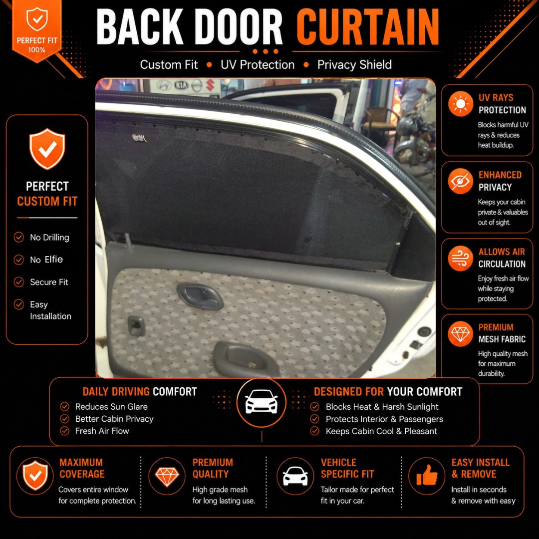 Suzuki Baleno 1st Car Curtains (2000 - 2008)