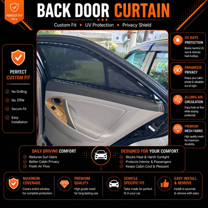 Toyota Camry Car XV 40 1st curtains (2007- 2011)