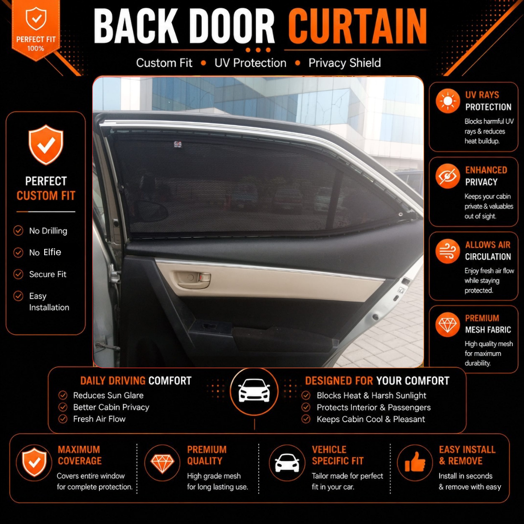 Toyota Corolla 11th Car Curtains (2014/2023)