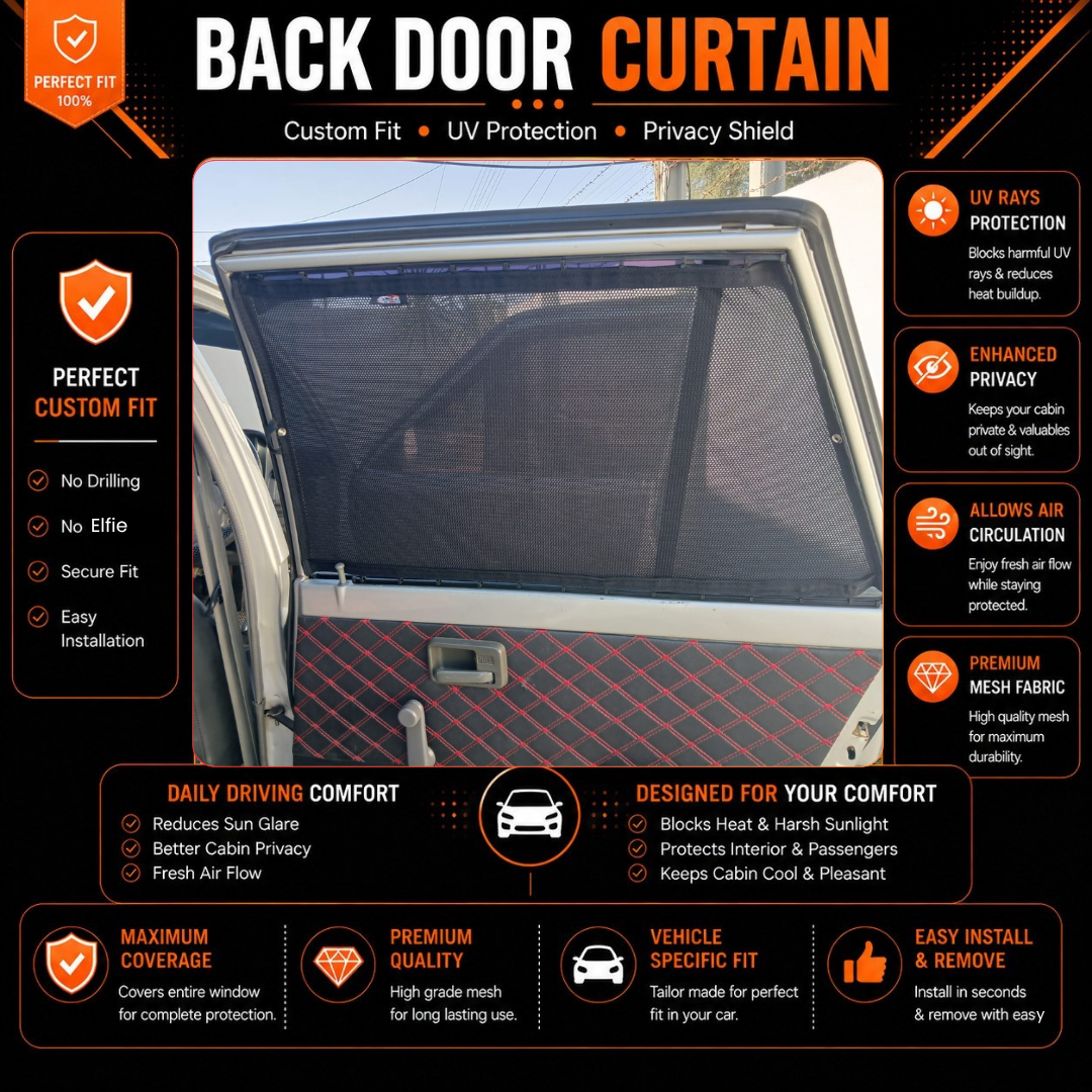 Suzuki Mehran 1st Car Curtains  (1988/2019)