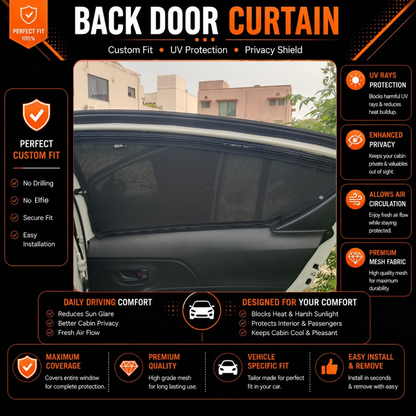 Toyota Aqua 1st Car Curtains (2012/2021)