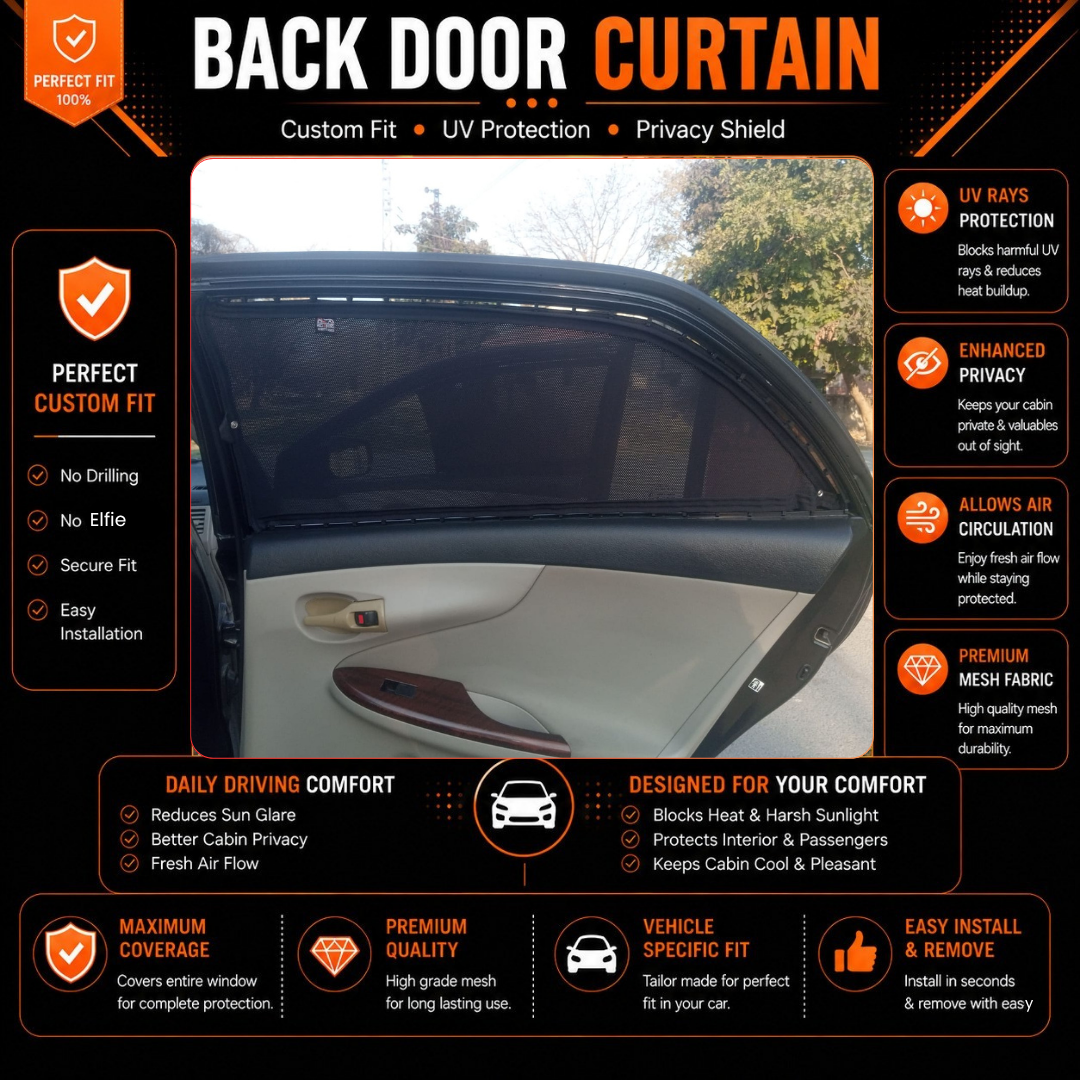 Toyota Corolla 10th Car Curtains (2009/2014)