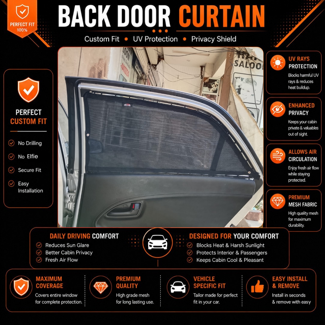 Kia Picanto 2nd Car Curtains (2019/2023)