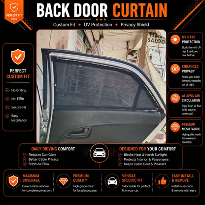 Kia Picanto 2nd Car Curtains (2019/2023)