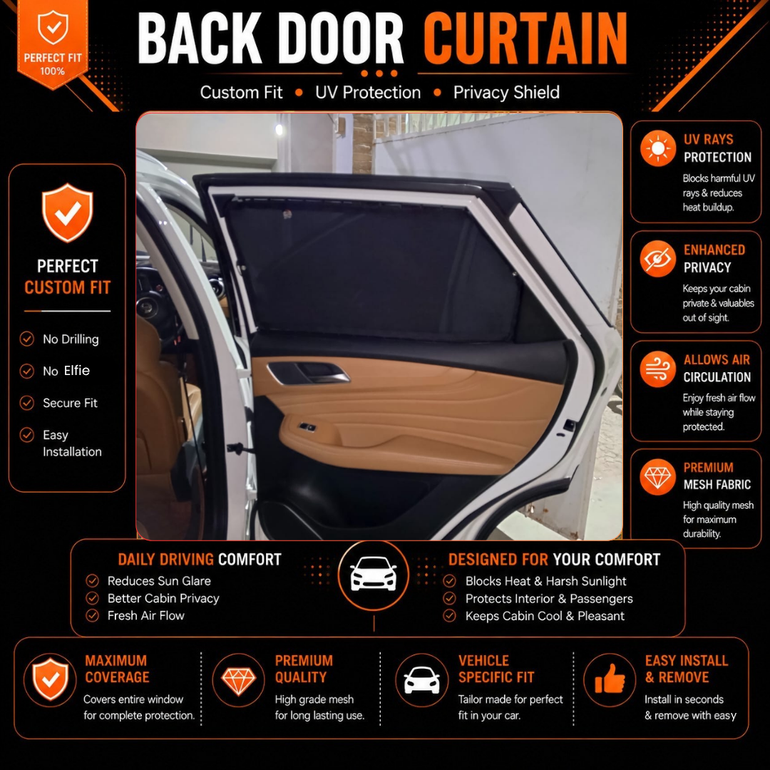 MG HS 1st Car Curtains (2020/2023)