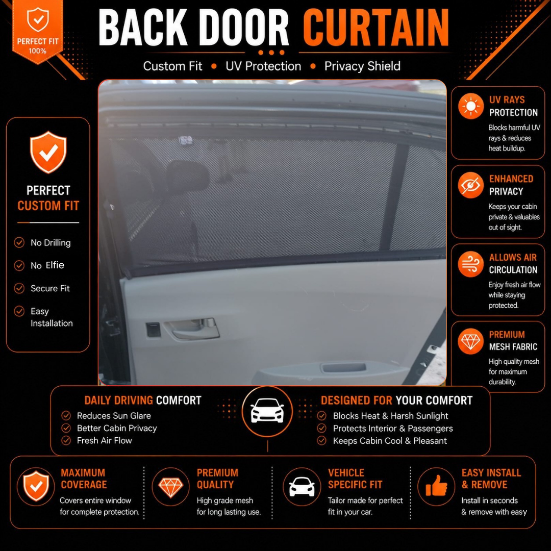Daihatsu Mira 7th Car Curtains (2006/2018)