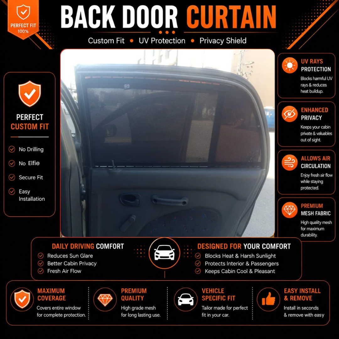 Hyundai Santro 2nd 2000 to 2005 car curtains