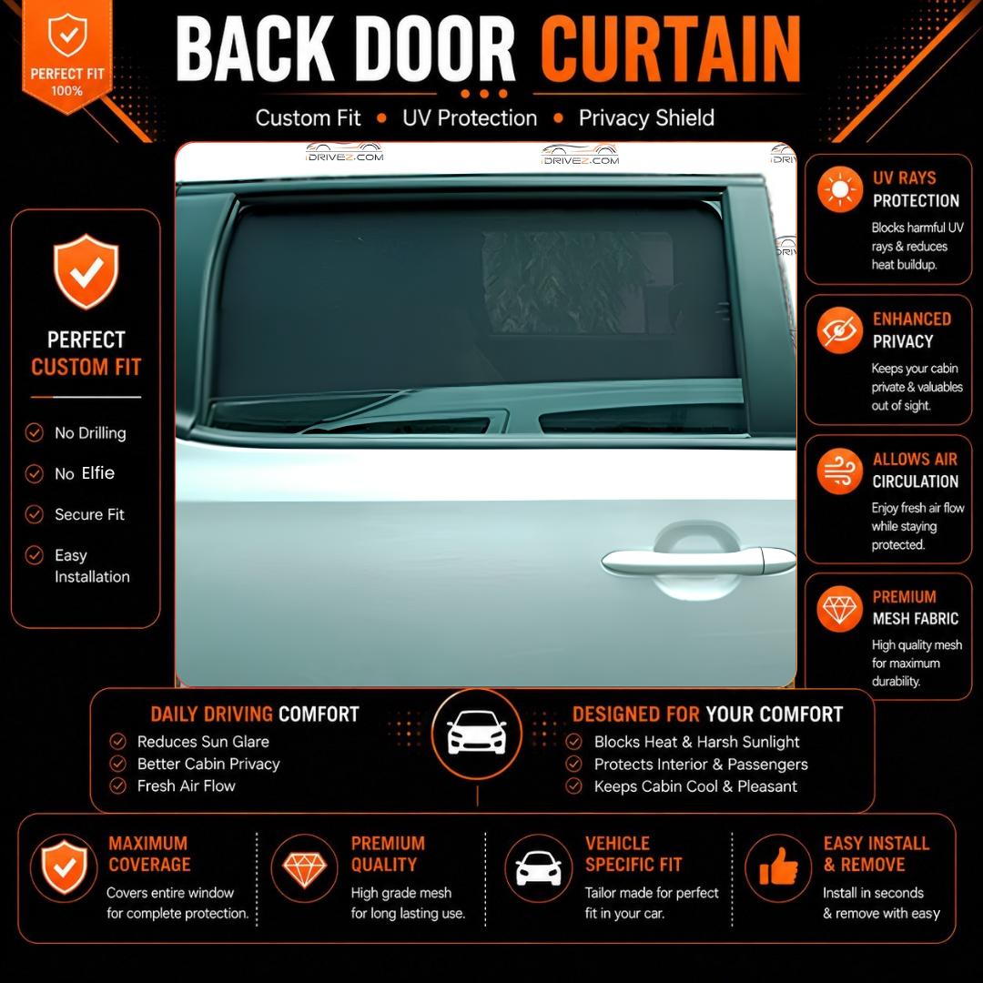 Kia Carnival 1st Car Curtains (2018/2021) 4 Windows