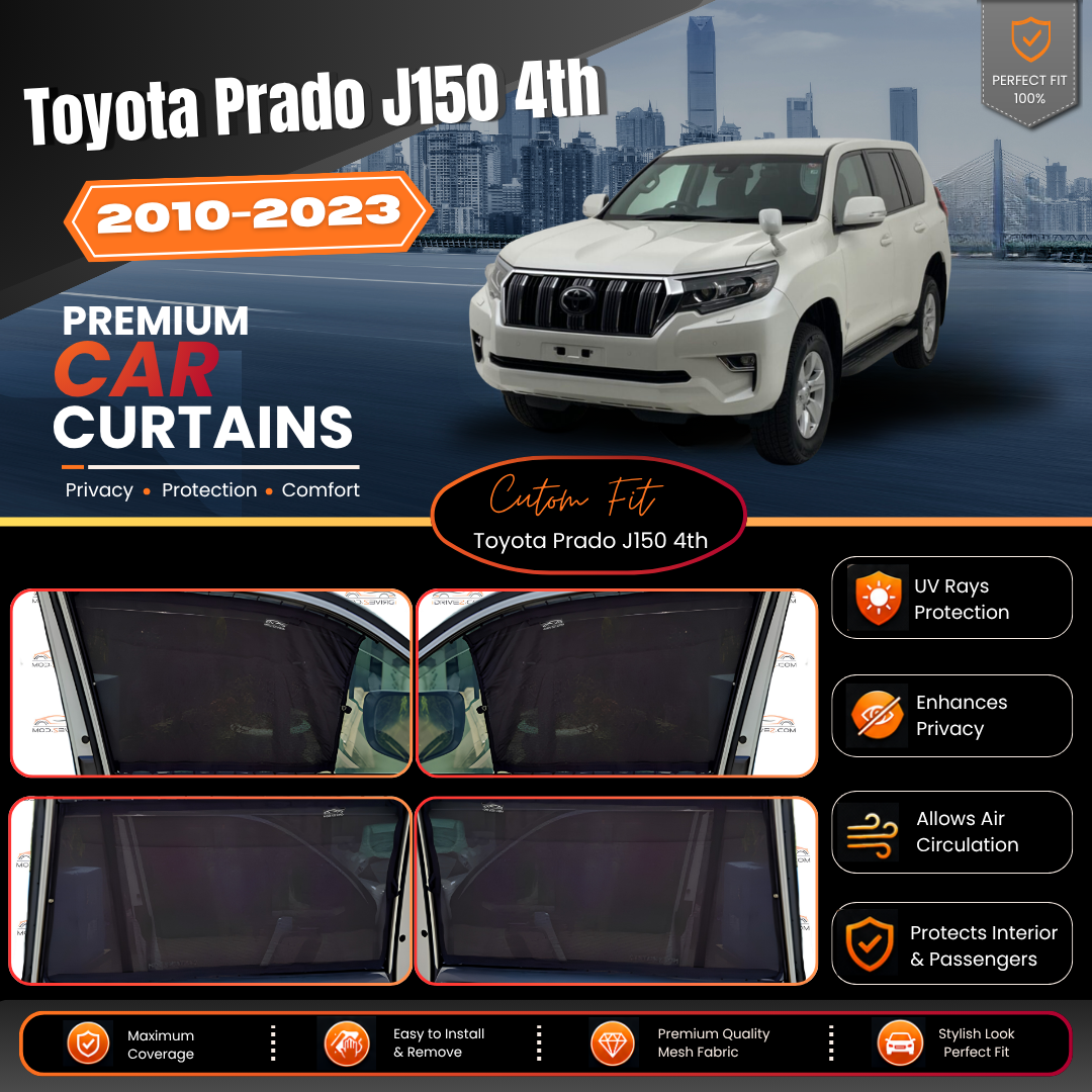 Toyota Prado J150 4th Car Curtains (2010/2023)