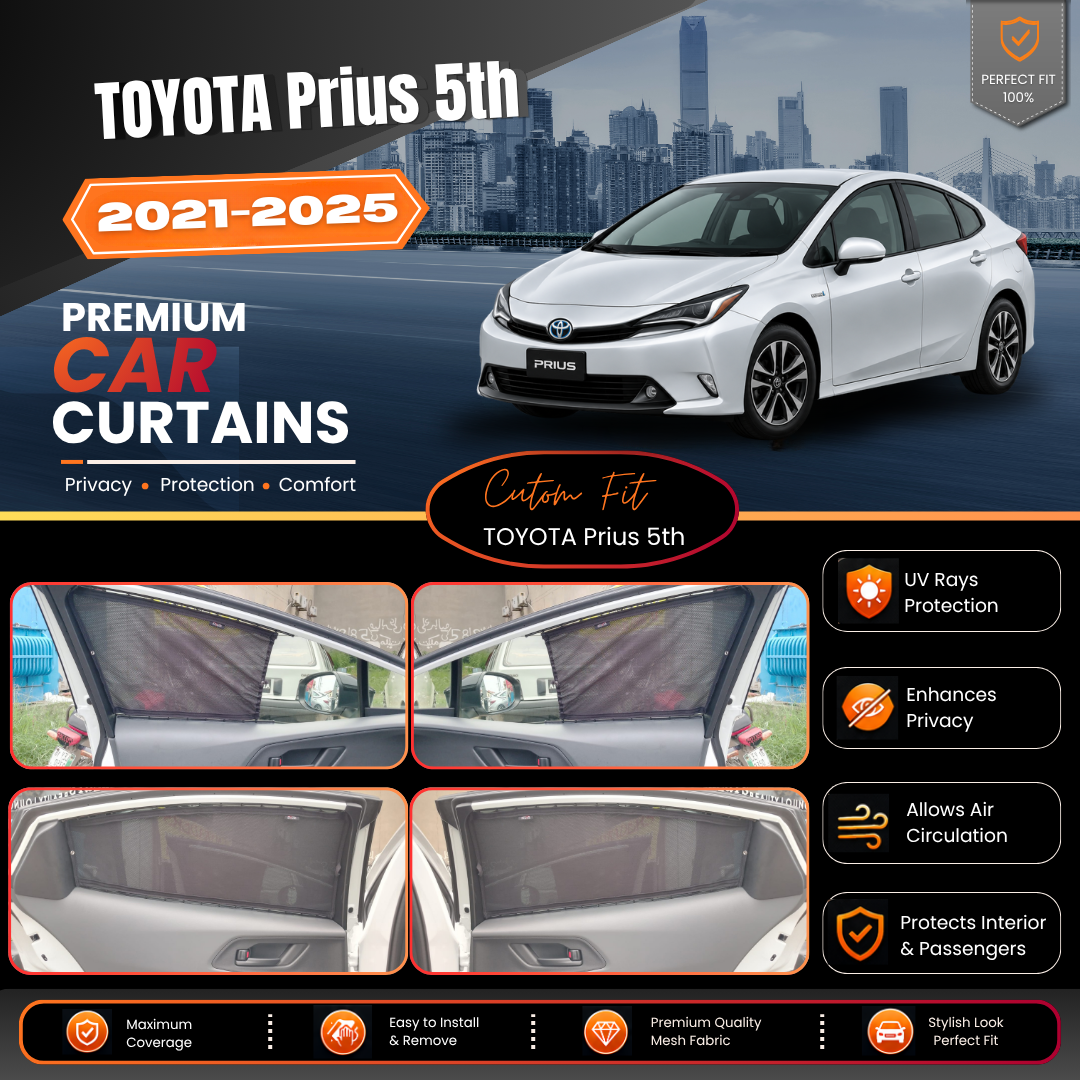 Toyota Prius 5 Car Curtains 2021/2025