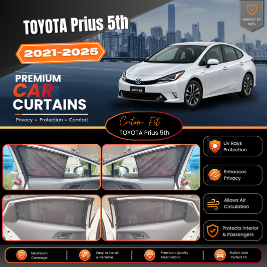 Toyota Prius 5 Car Curtains 2021/2025
