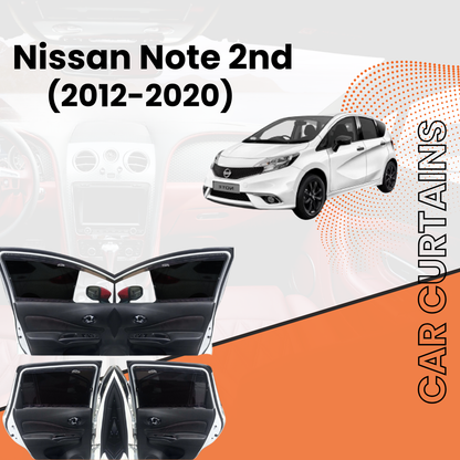 Nissan Note 2nd (e-note) Car Curtains (2012/2020)
