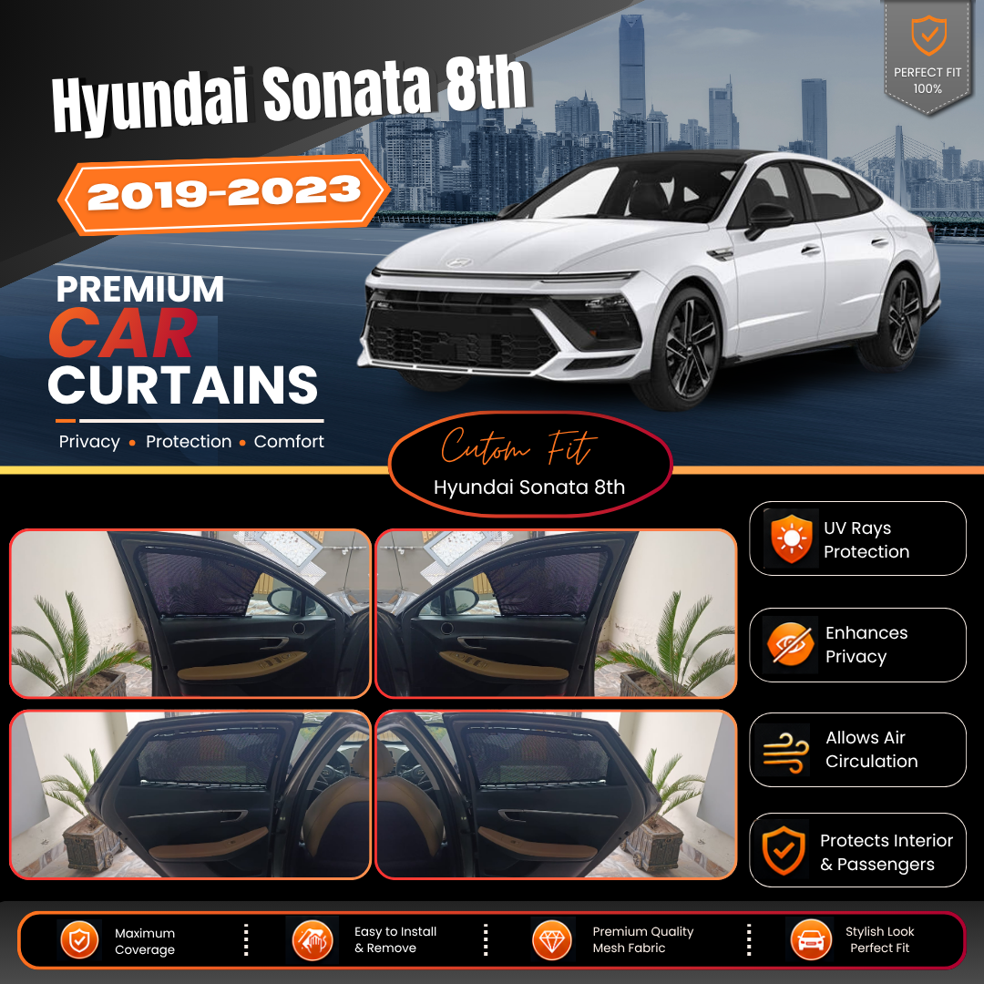 Hyundai Sonata 8th Full Car Curtains (2019/2023)