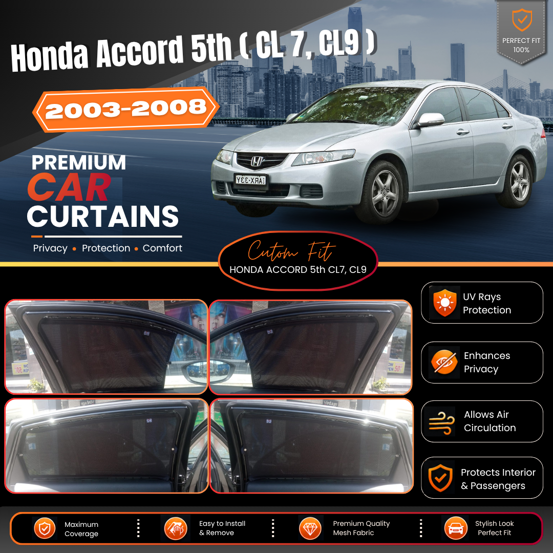 Honda Accord 5th (CL7, CL9) Car Curtains (2003/2008)