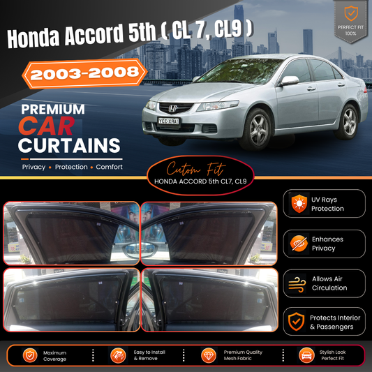 Honda Accord 5th (CL7, CL9) Car Curtains (2003/2008)