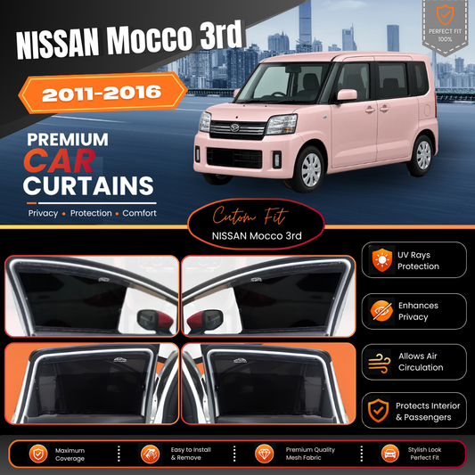 NISSAN Mocco 3rd 2011/2016 Car Curtains