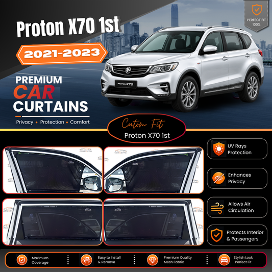 Proton X70 1st Car Curtains (2021/2023)